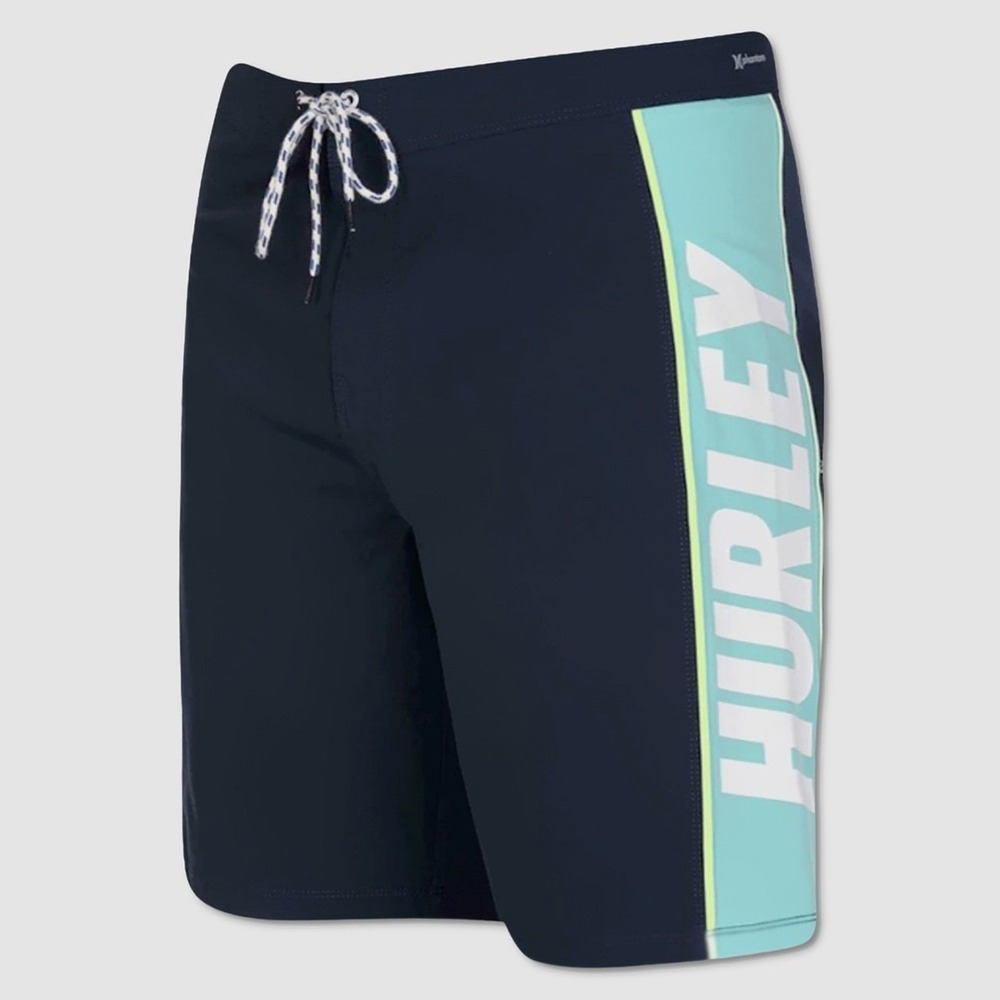 Mens Hurley Phantom Fastlane Board Shorts - NWT Size 38 Navy / Multi - #44519-C1